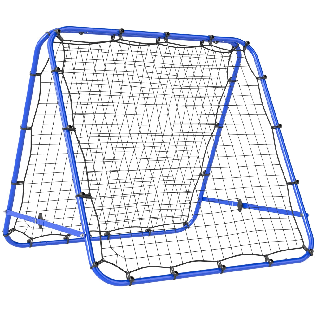 Rete da Calcio Pieghevole ¨C zephmum ¨C Blu 100x95x90 cm