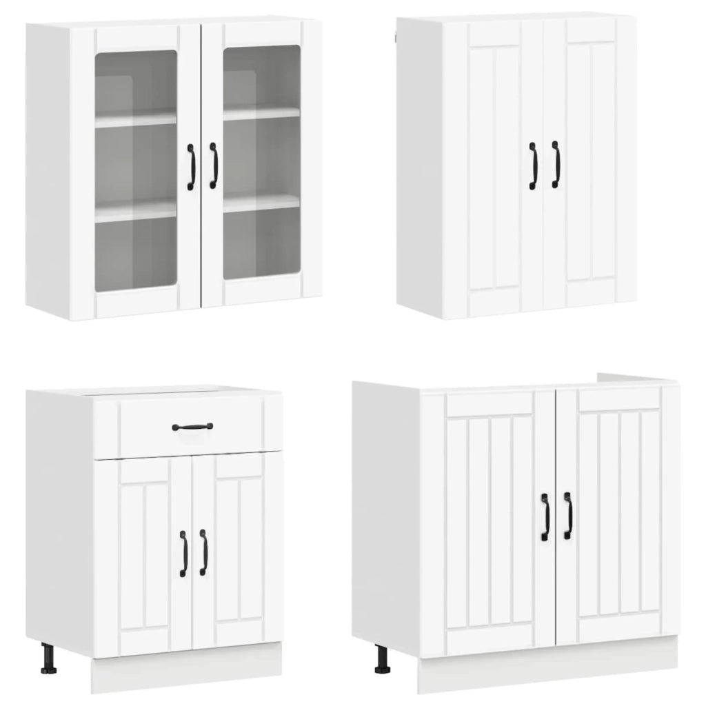 Unità Cucina LUCCA 8 pcs Bianco Legno ingegnerizzato 3438467