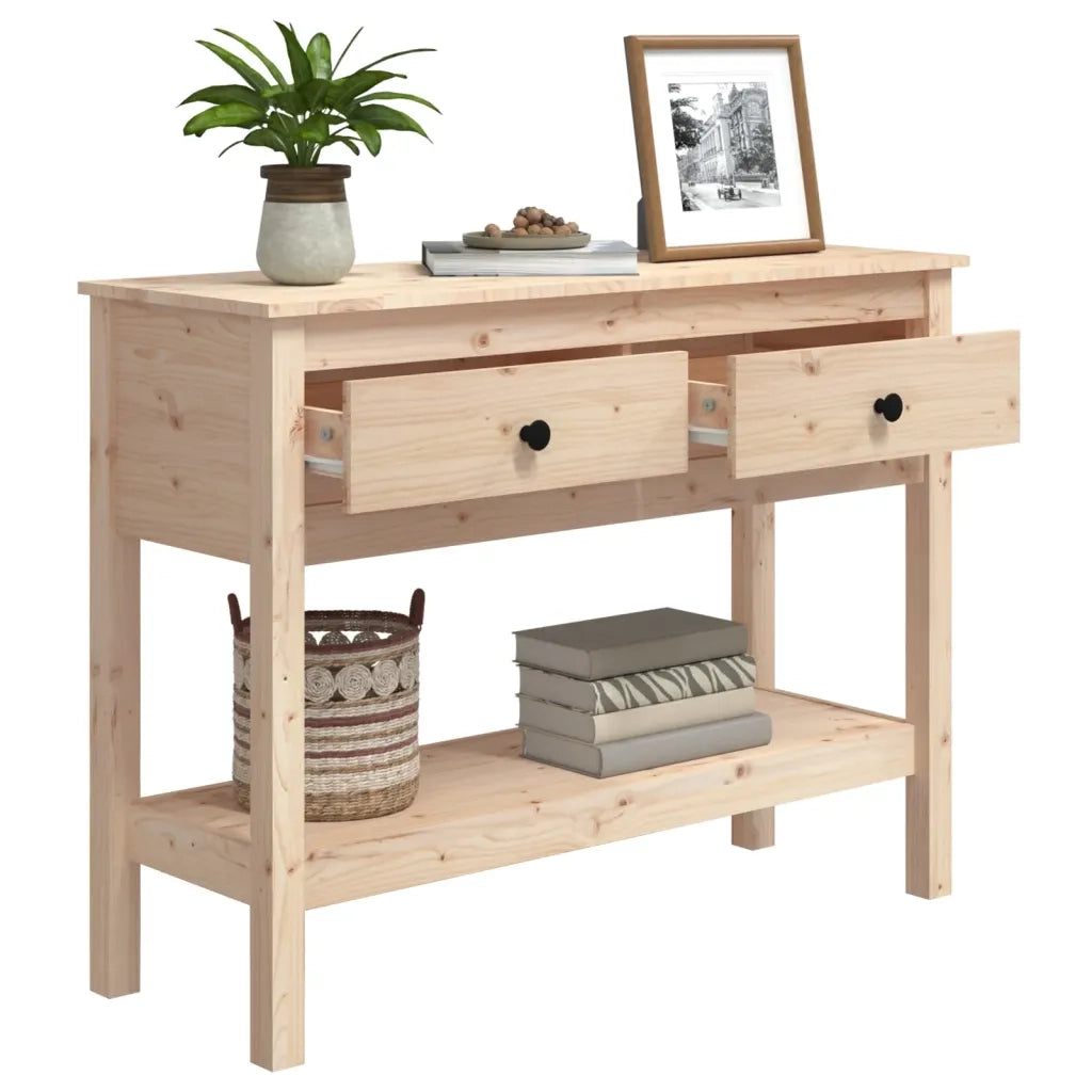 Tavolo Consolle | Tavolo d'Ingresso 100x35x75 cm in Legno Massello di Pino