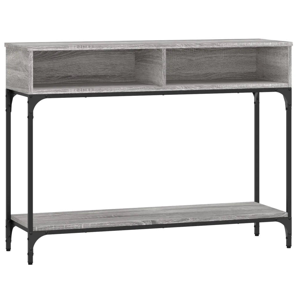 Tavolino Consolle | Tavolo d'Ingresso Grigio Sonoma 100x30,5x75cm Legno Multistrato