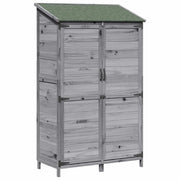 Capanno da Giardino Grigio 106,5 x 56 x 176 cm CFW6695368
