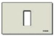 PLACCA 1F SCAT RETT ALLUMINIO 08635 VIMAR