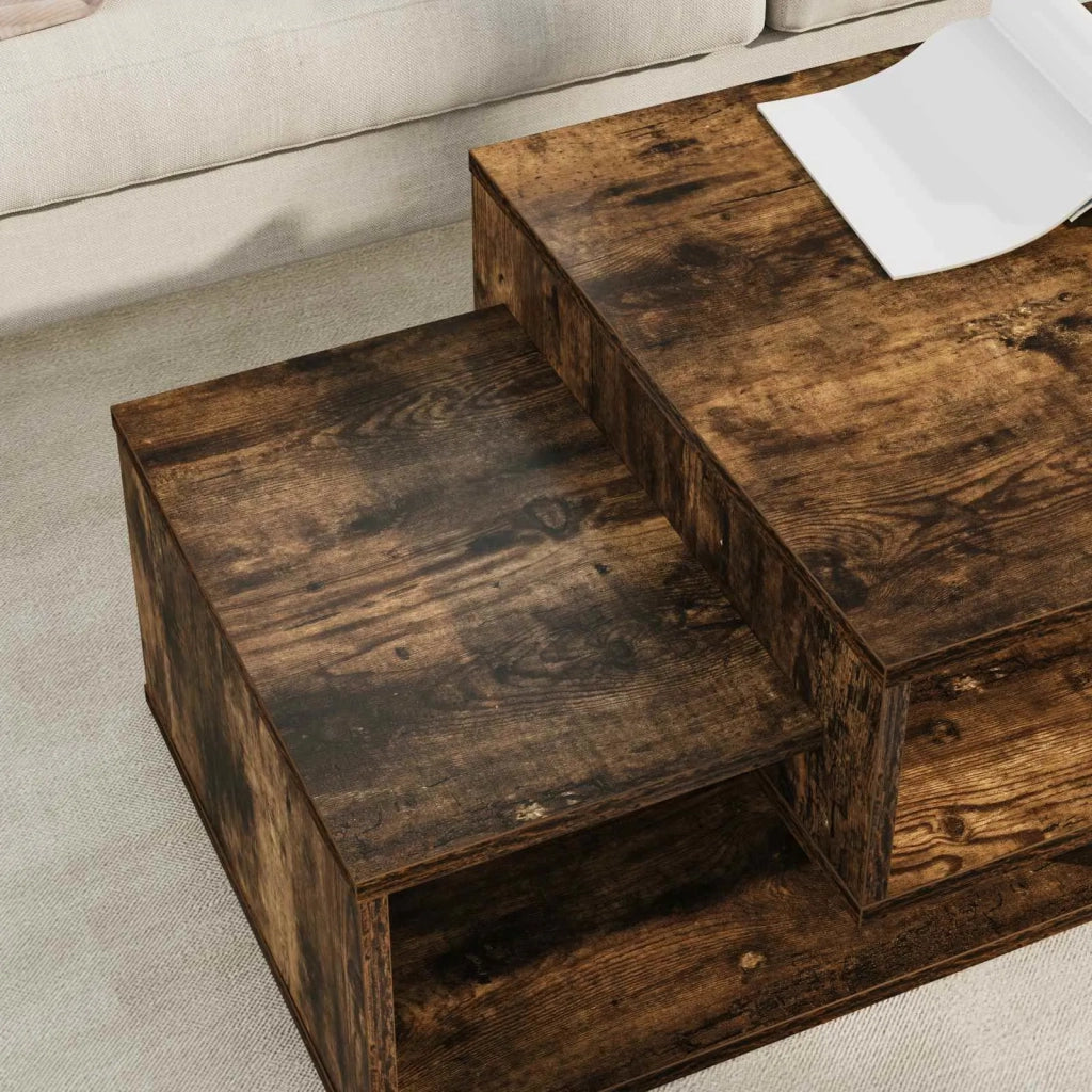 Tavolino da salotto | Tavolino da caff¨¨ | Tavolino da Soggiorno Rovere fum¨¦ 105 x 50 x 32,5 cm