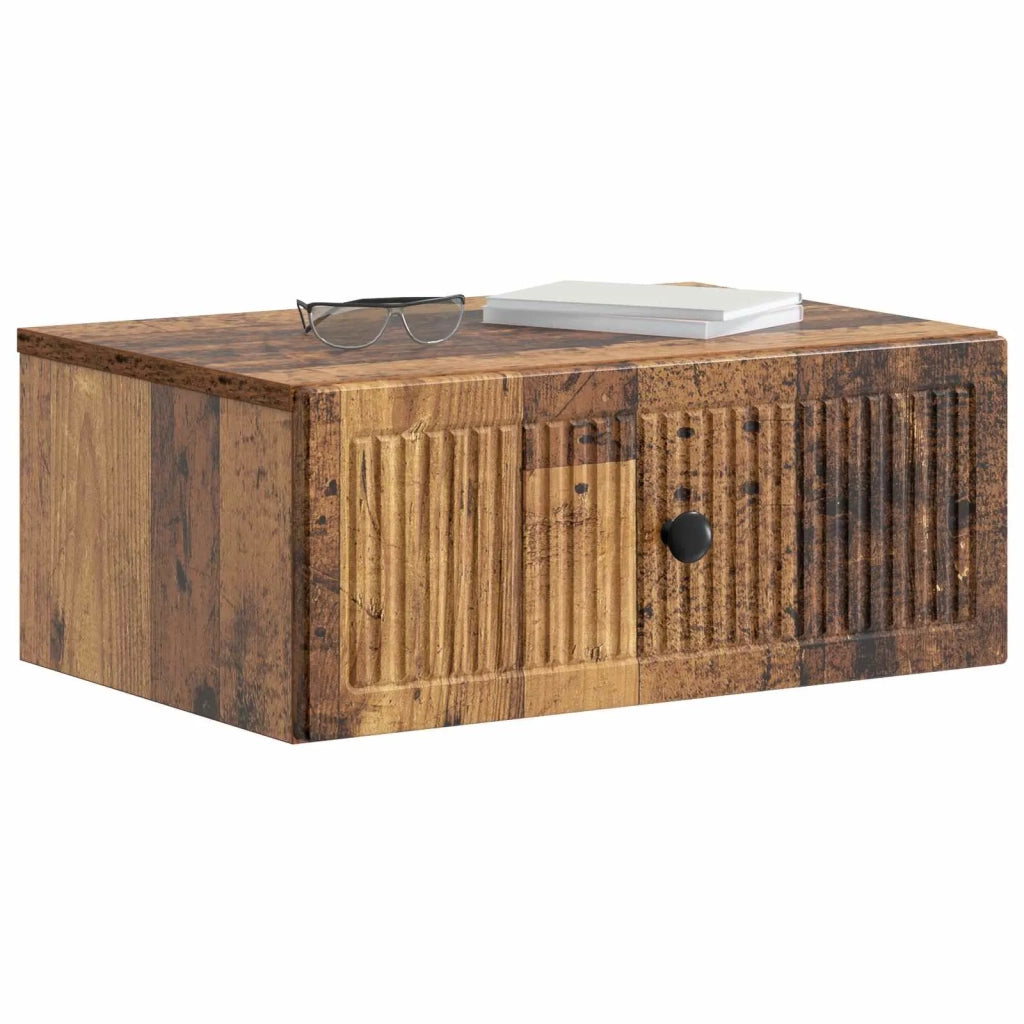 Armadio da Notte con cassetto Legno antico 49 x 34,5 x 20 cm 897951