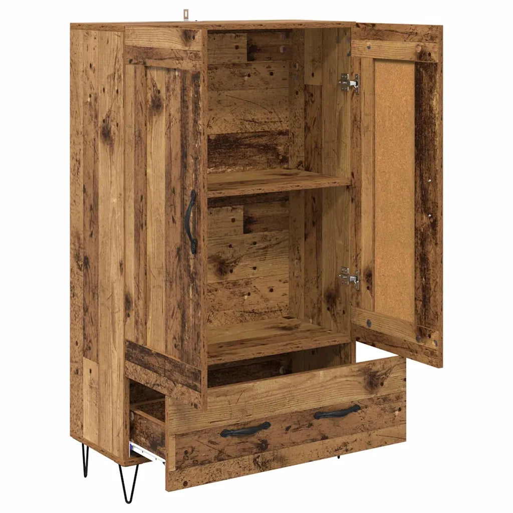 Credenza | Madia | Buffet da pranzo | Armadio da pranzo Legno vecchio 69,5 x 31 x 115 cm Legno multistrato