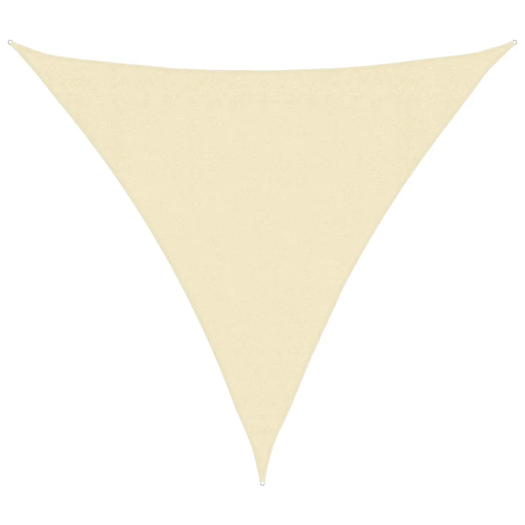 Vela Ombreggiante-Parasole a vela HDPE Triangolare 3,6x3,6x3,6 m Crema