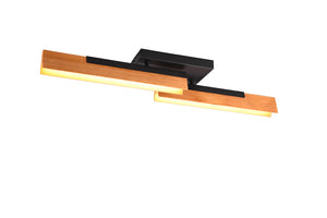 Plafoniera da Interno a LED in Metallo Nero Opaco