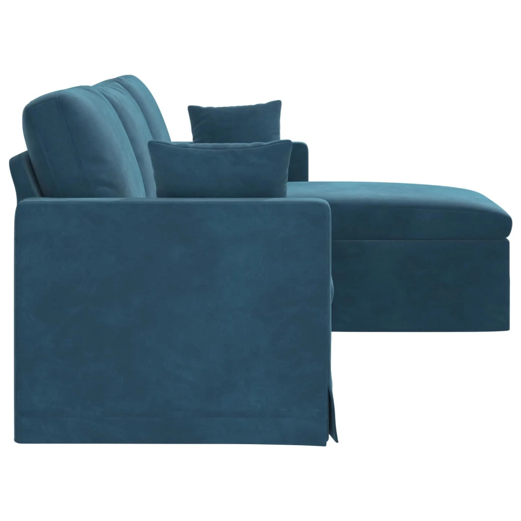 Divano Blu 228 x 134 x 80 cm Velluto 42024475
