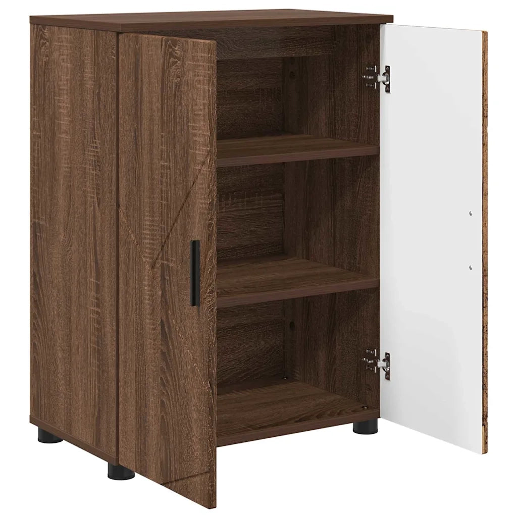 Mobile da Bagno con porta Rovere Marrone 60 x 35 x 80 cm 883311