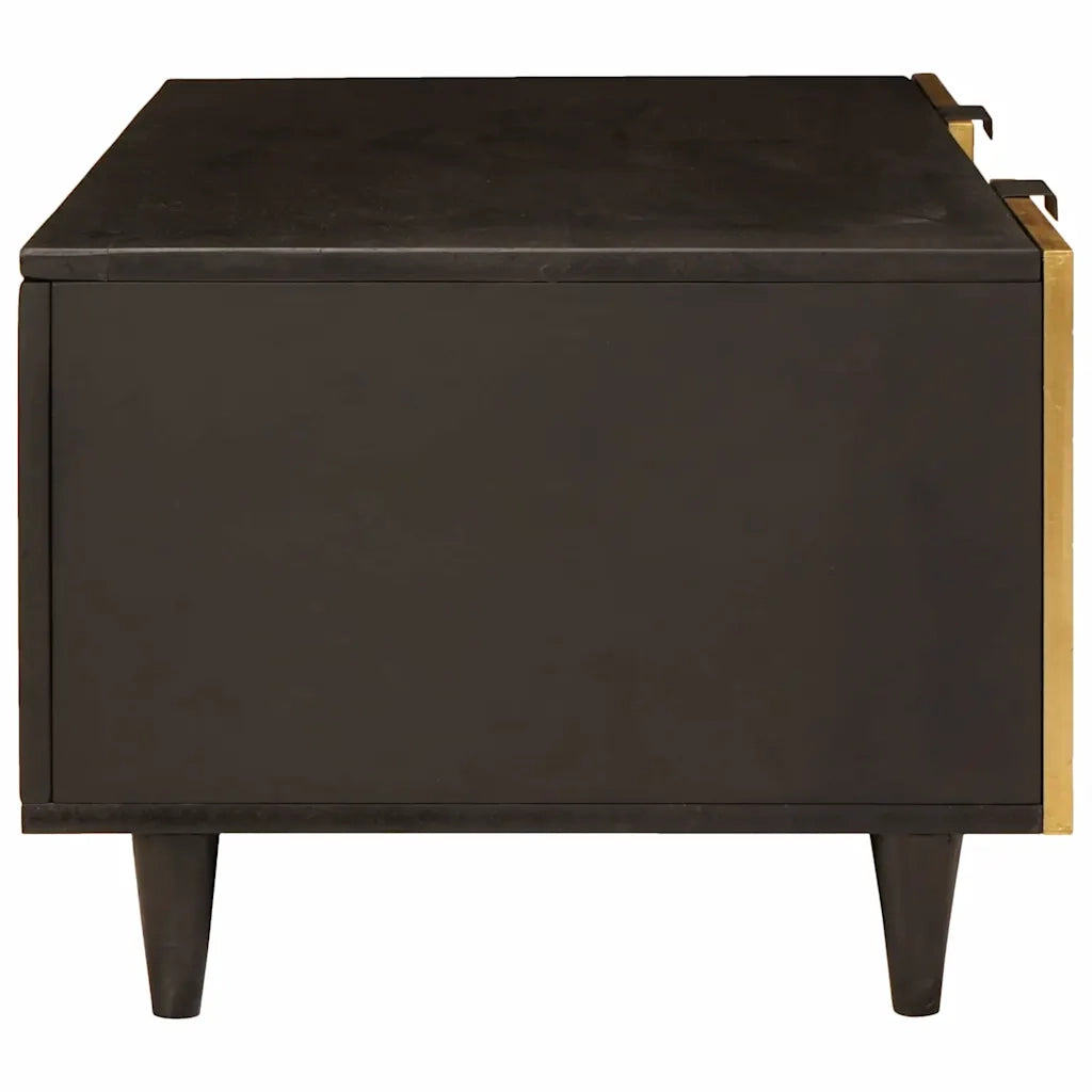Tavolino da salotto Nero e Oro 100 x 54 x 40 cm 4017840