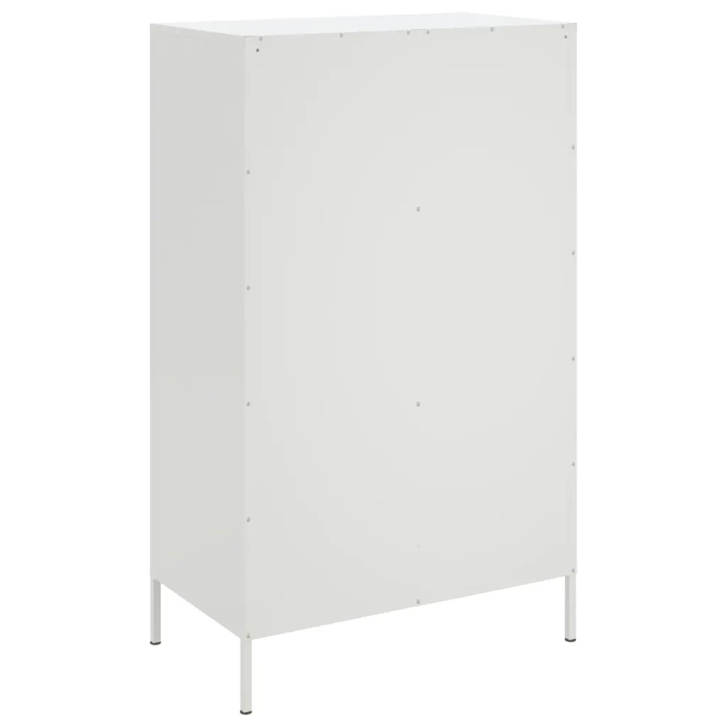 Credenza-Buffet-Armadio da cucina Bianca 68x39x113 cm in Acciaio 227363