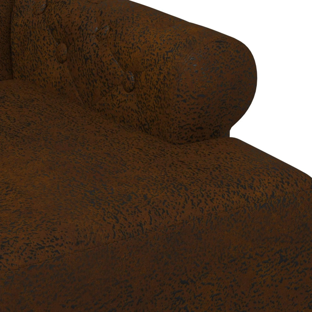 Loveseat con bottoni imbottiti Marrone 120 x 65 x 78 cm 42041839