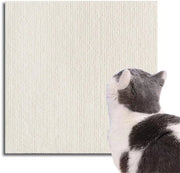 Mat per gatto autoadesivo per parete, pannelli per gatto da assemblare, Mat autoadesivo per gatto, Protezione gatto per divano (40 x 100 cm, bianco caldo)