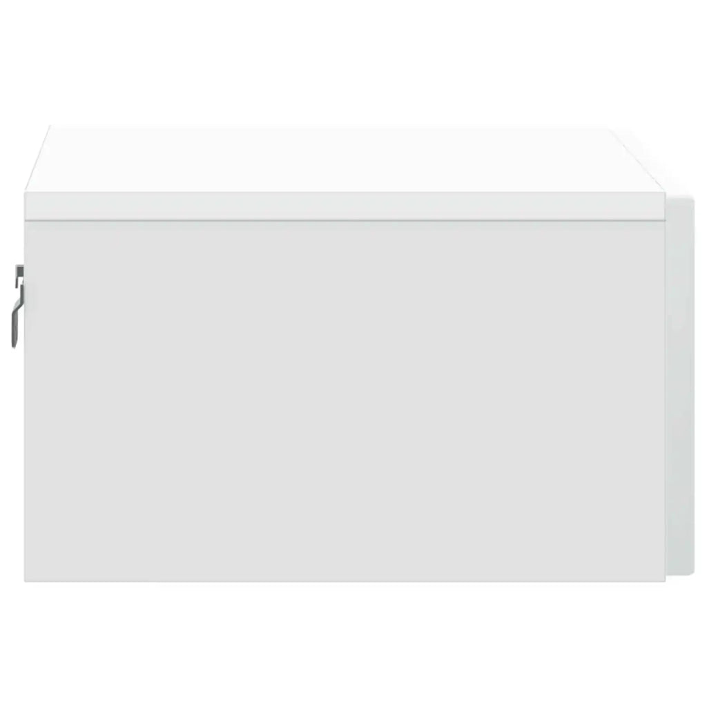 Mobiletto da notte a muro 2 pcs Bianco 49 x 34,5 x 20 cm