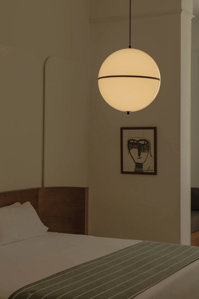 DOME M Lampada sospensione nera
