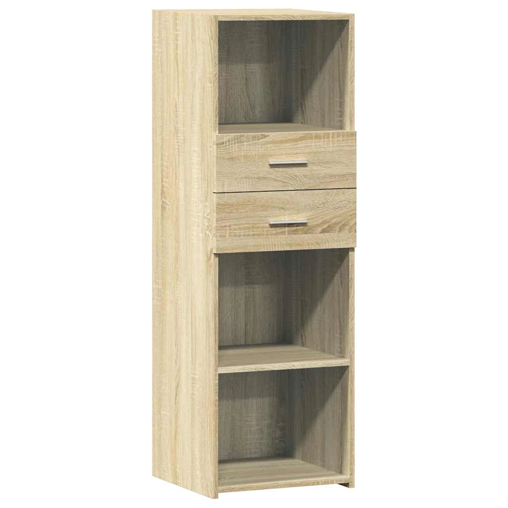 Buffet credenza cassettiera armadio mobile contenitore organizer cucina soggiorno salotto rovere Sonoma 40 x 42,5 x 124 cm legno ingegnerizzato marrone 02_0034060