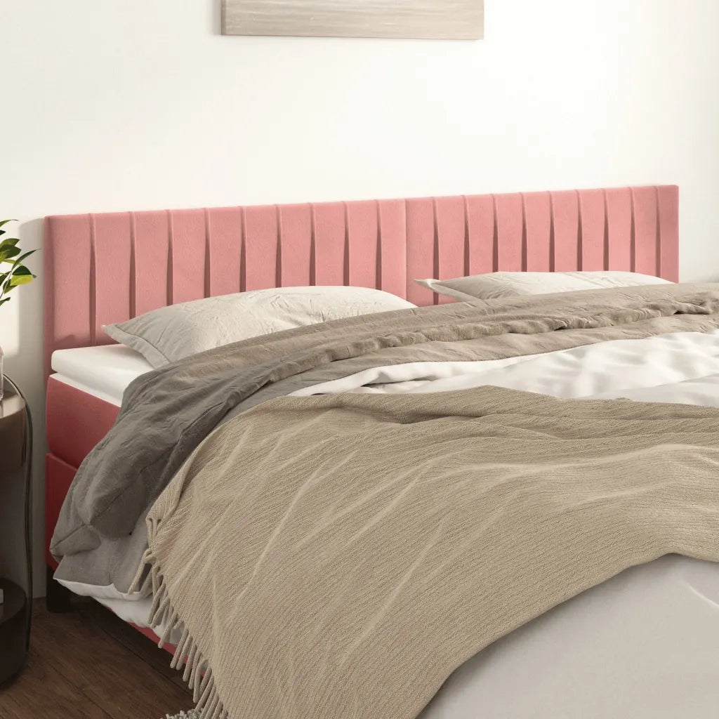Testiera | Testata Rosa 180x5x78/88 cm in Velluto