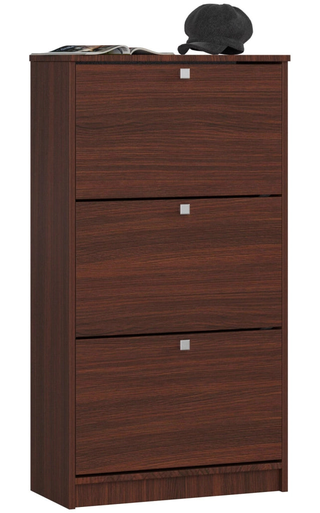Scarpiera AKORD Wengé 60 cm 3 ante 60x28,5x113 cm