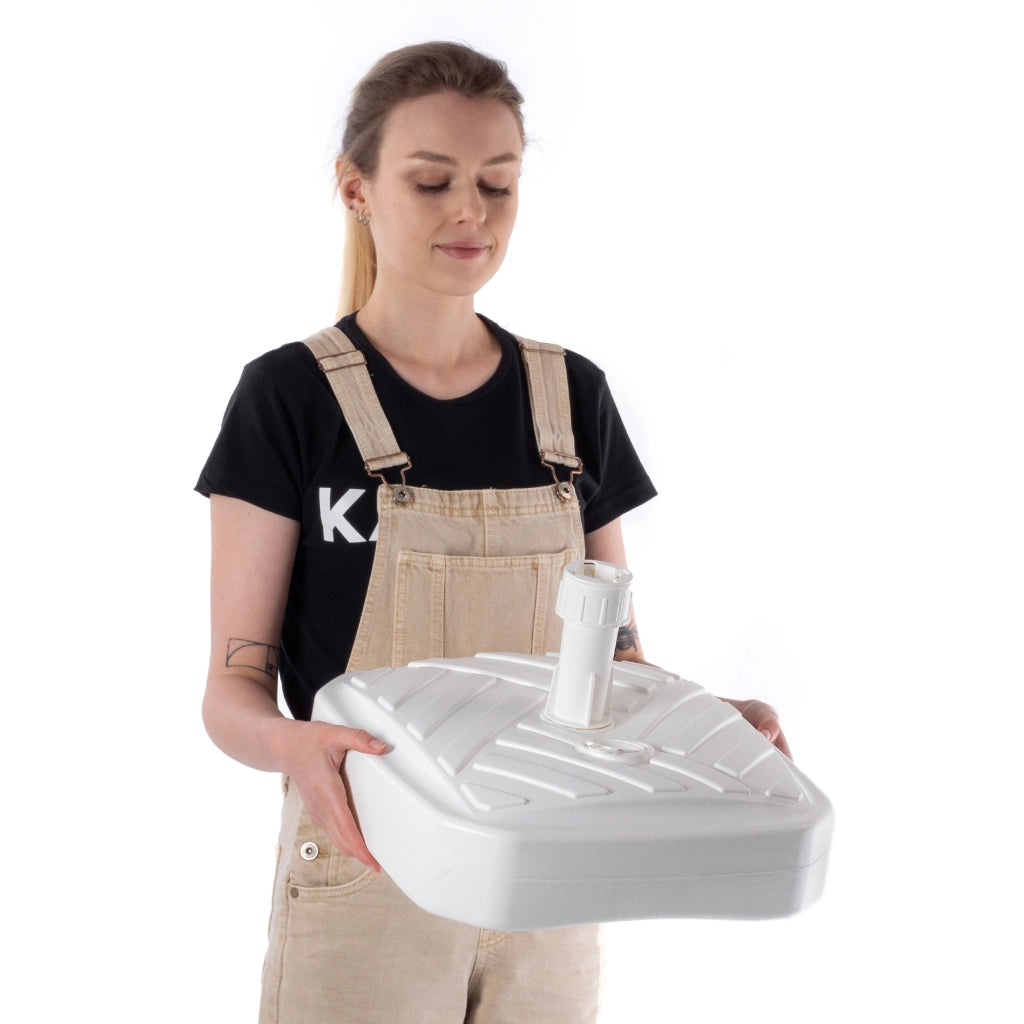 Base per ombrellone KADAX, supporto per ombrellone da giardino, quadrato, 39 cm, peso