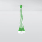 Lampada a sospensione DIEGO 5 verde