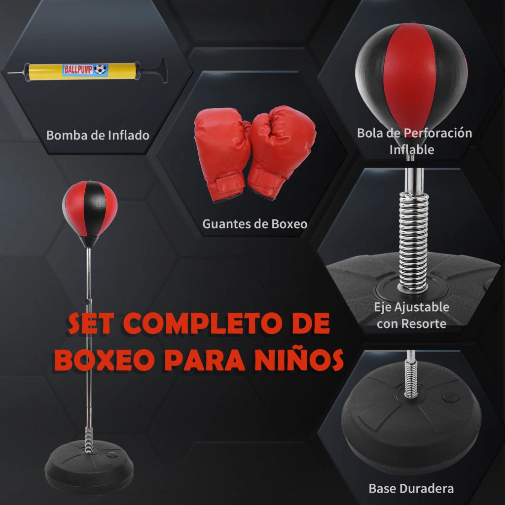 Sacco da Boxe da Terra con Altezza Regolabile ¨C Xylo ¨C Base Riempibile Acqua/Sabbia, Guanti Inclusi