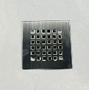 COPRI PILETTA X P.DOCCIA MUSE 132X132 CROMO - KODICE BAGNO