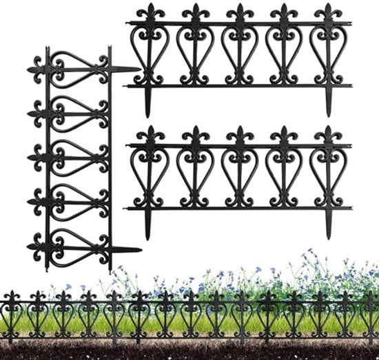 Divisore per giardino - 3 pezzi di bordura in legno per prato e bordura - decorazione per giardino - per giardino, cortile posteriore, vialetto, area di parcheggio