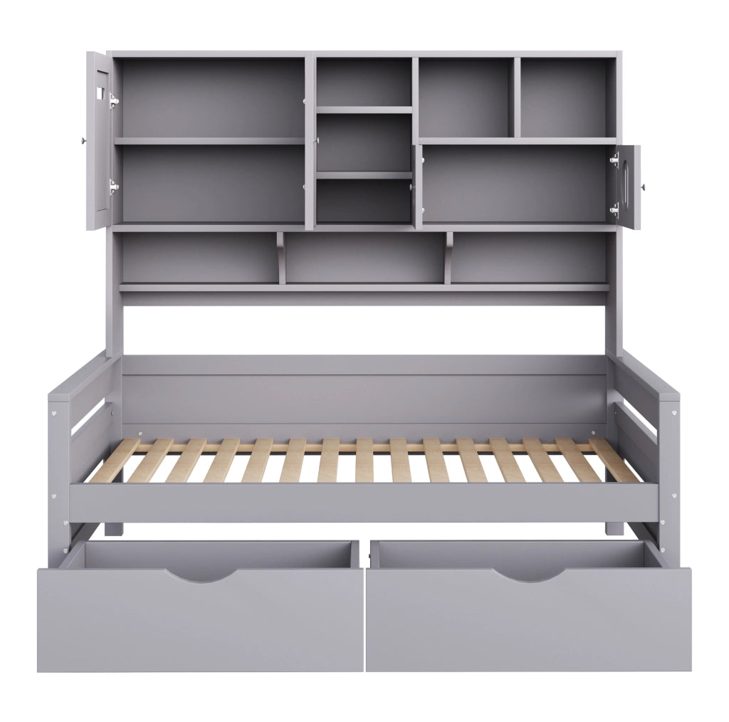 Letto multifunzione con contenitore e cassetti