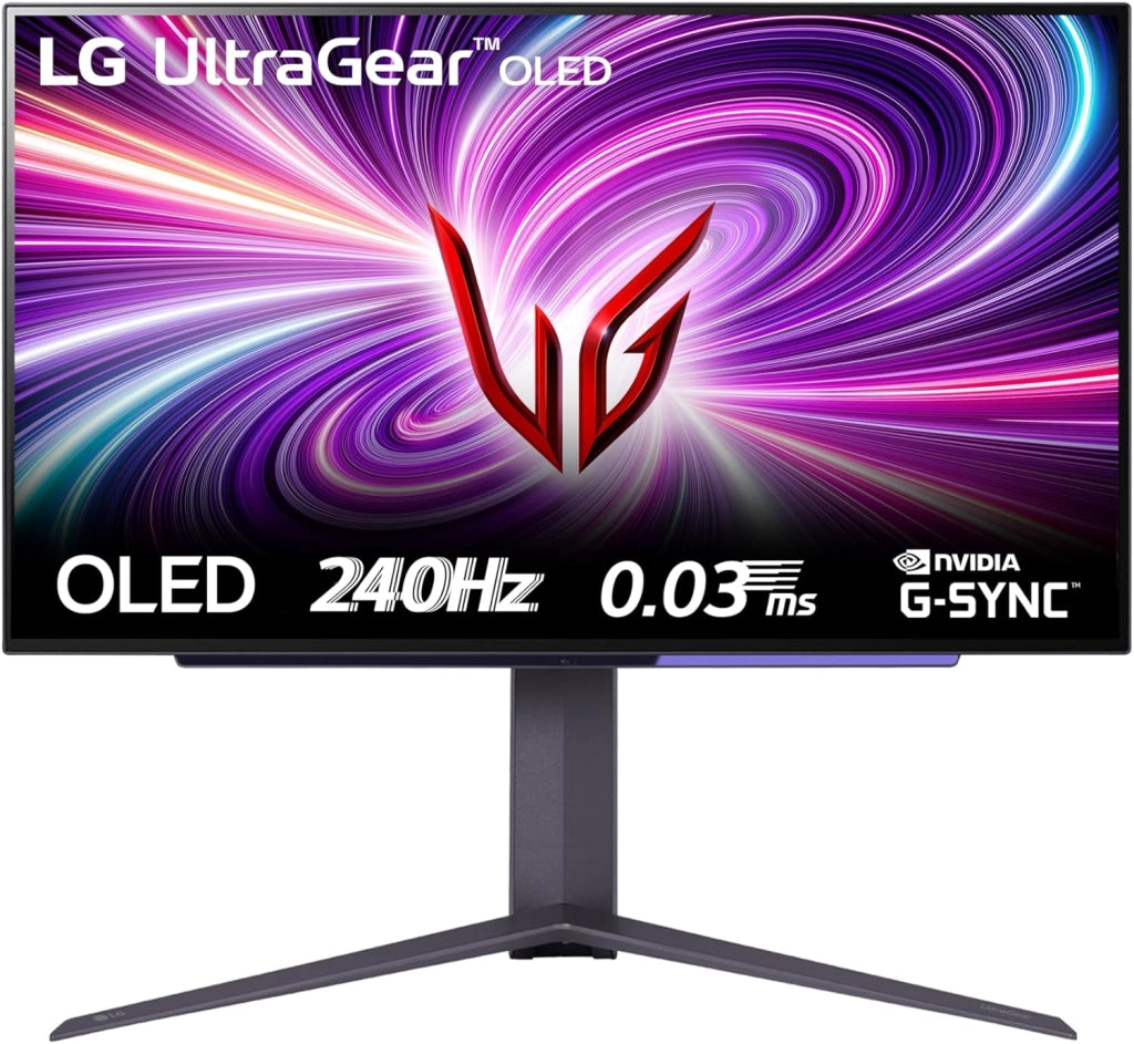 UltraGear OLED 27GS95QE Monitor Gaming 27", QHD (2560x1440), OLED, 240Hz, 0,03ms (GtG), G-Sync, FreeSync Premium Pro, HDR 400 True Black, HDMI 2.1, DisplayPort, Nero