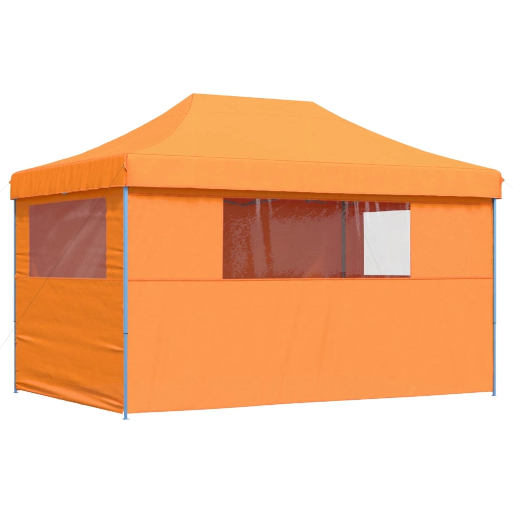 Tendone per Feste Pieghevole Pop-Up con 4 Pareti Arancione 4004977