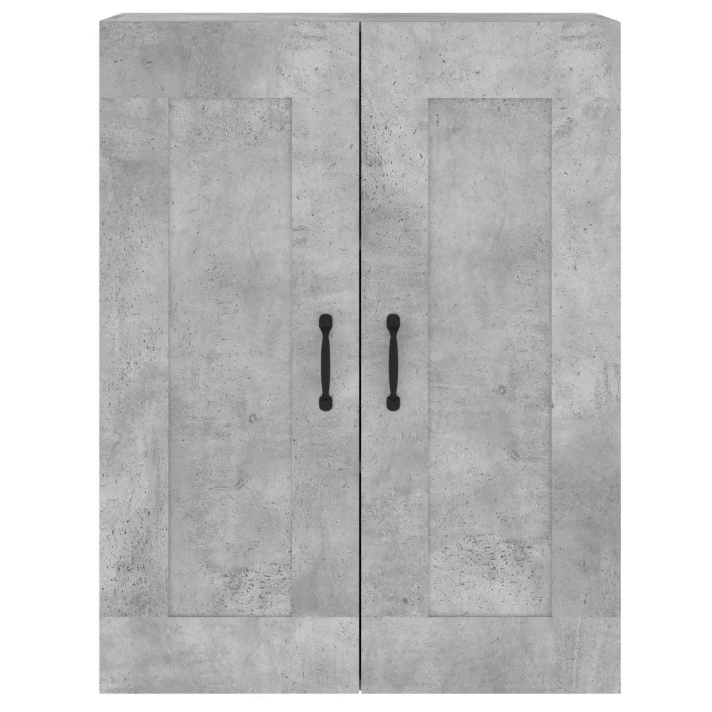 Armadietti a Parete 2 pz Grigio Cemento in Legno Multistrato 3197988