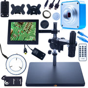 Mikroscopio Digitale Earth Pro MCEP-0.5X – Zoom 7-45x, Display 8" | Oculare Rotante 360°, Illuminatore 56xLED