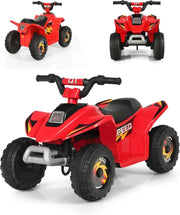 Auto elettrica per bambini, Quad elettrico per bambini ATV 6V, camminata anteriore/posteriore, sedile ergonomico, ruote antiscivolo, caricatore incluso, carico 30 kg, per ragazzi e ragazze 3