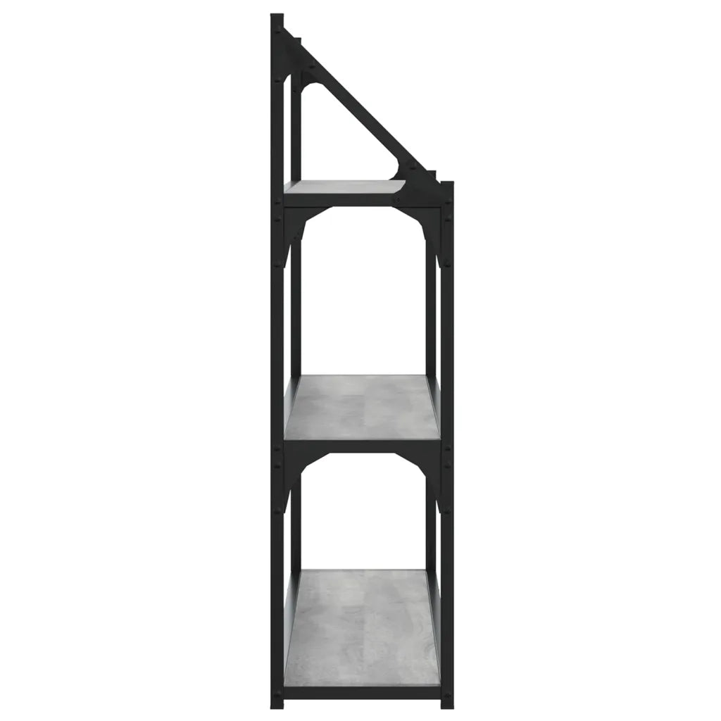 Scaffale Parete | Ripiano a parete | Mensola a parete 3Ripiani Grigio Sonoma 80x21x78,5cm Multistrato