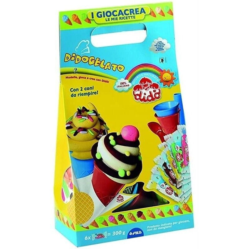 DIDÒ GIOCACREA GELATO SET PONGO FORMINE ACCESSORI GELATAIO 12 PZ