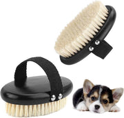 Spazzola per Cani e Gatti - Spazzolatura Massaggiante per Rimuovere Capelli Superflui - Spazzola morbida per Rimuovere Capelli in eccesso per Animali con Capelli Lunghi Corti (Nero)