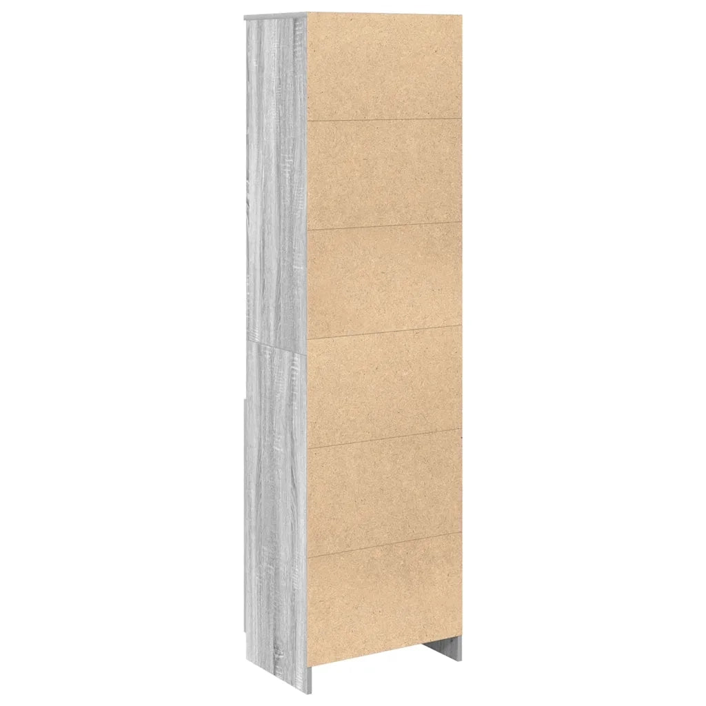 Credenza Grigio Sonoma 50x35x180 cm in Legno Multistrato 3328467