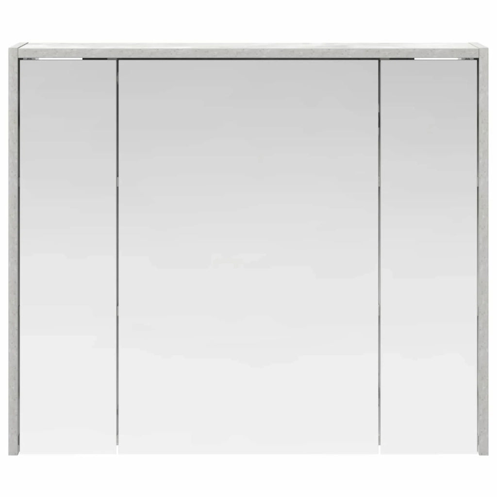 Mobiletto per specchio da bagno Grigio cemento