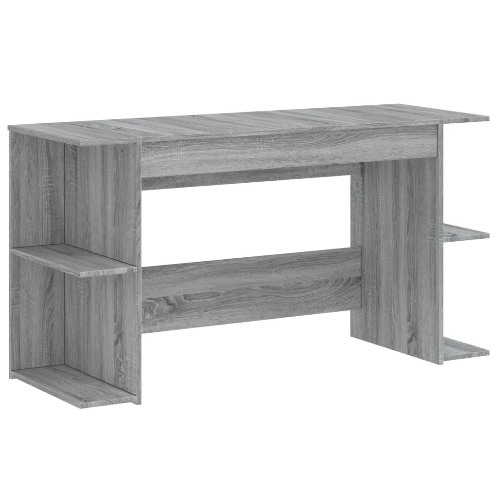 Scrivania | Tavolo da Ufficio Grigio Sonoma 140x50x75 cm in Legno Multistrato