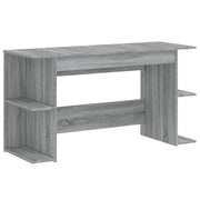Scrivania | Tavolo da Ufficio Grigio Sonoma 140x50x75 cm in Legno Multistrato