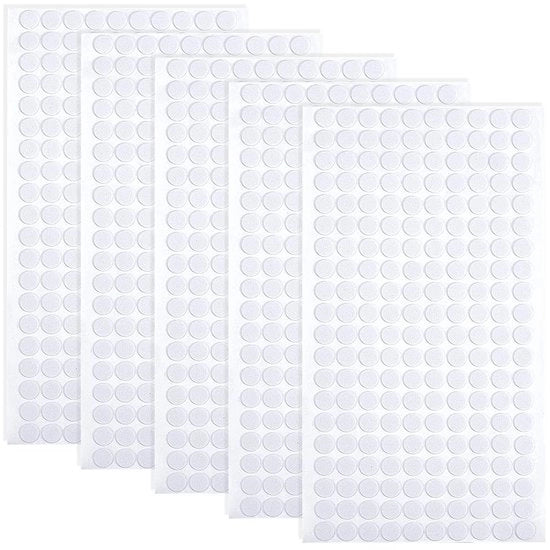 Pannelli di protezione per mobili 1000 pezzi - Punti autoadesivi - Spessore 10 mm - Schiuma EVA spessa - Protezione per mobili - Per comodini e tavoli - Rondi 10 mm - Pannelli di protezione per mobili