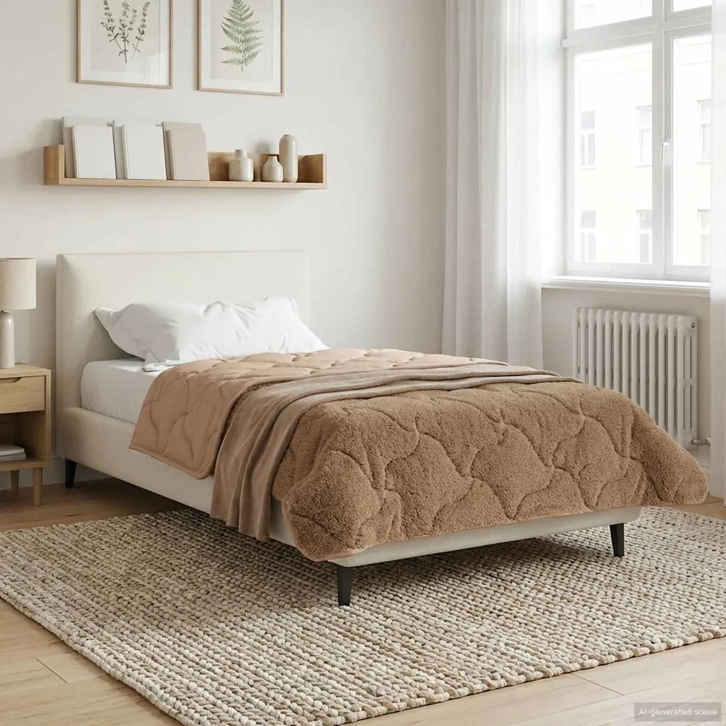 Duvet Invernale Talpa 155 x 220 cm Microfibra e Fleece Teddy 42026356