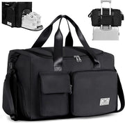 Zak da Sport per viaggio con 35 litri di capacità, contenitore separato per scarpe e articoli bagnati, valigetta pratica per allenamento e viaggi di fine settimana