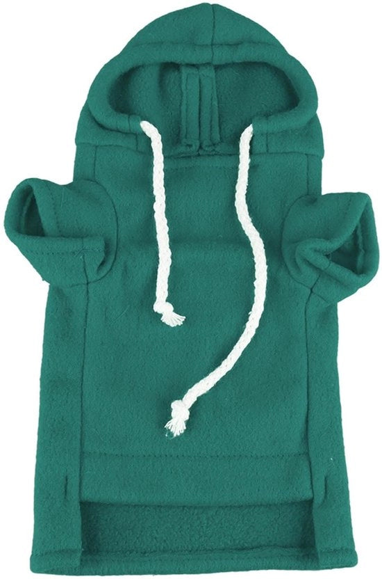 Pullover per animali domestici con cappuccio - materiale sintetico - progettato per essere morbido e soffice - design accattivante