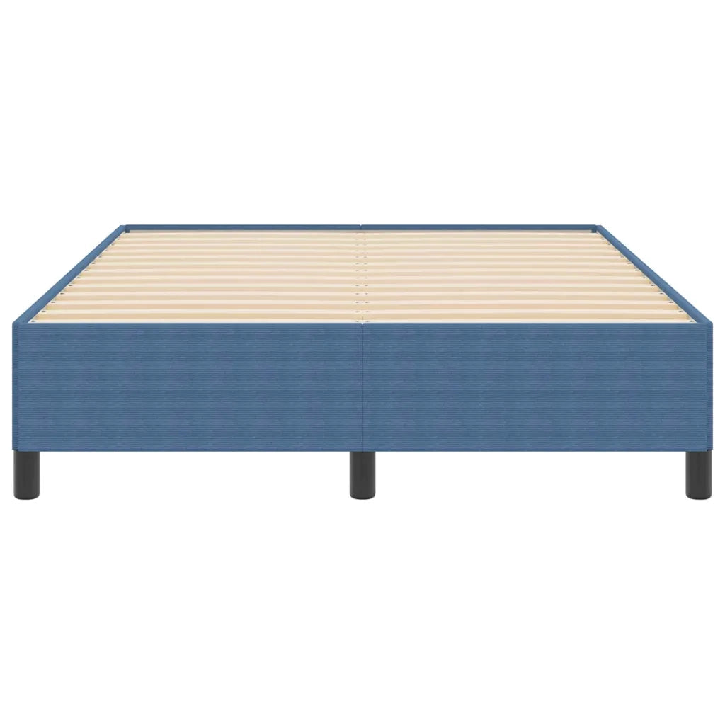 Letto a molle Blu 140 x 200 cm Tessuto in Cords 42006975