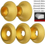 5 dischi abrasivi con diamante, francese a vuoto, altezza di lavoro 10mm-30mm, adatti per il trattamento superficiale di piastrelle e metallo