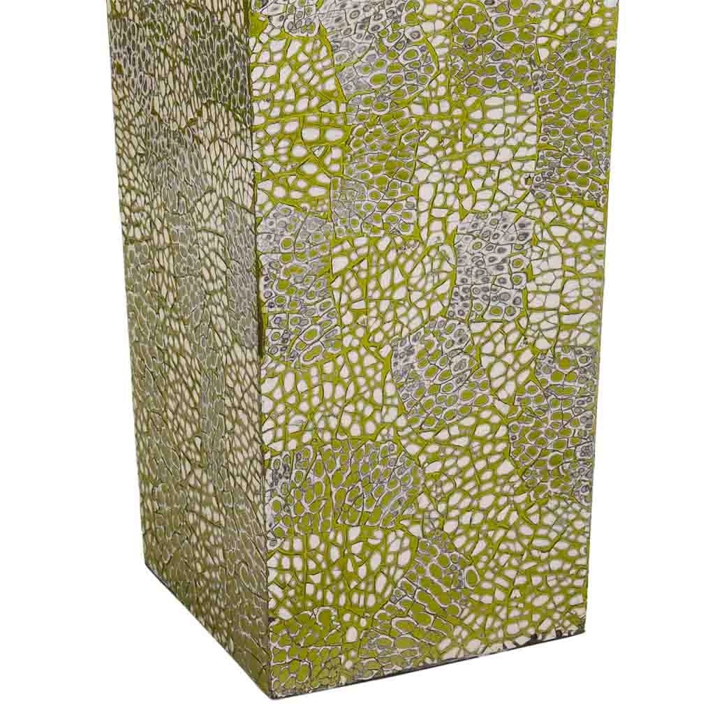 Portaombrelli in mosaico verde 20x20x57h