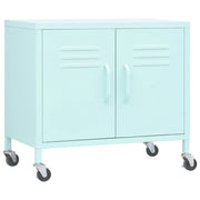 Mobile contenitore pratico e mobile con ripiano regolabile 60 x 35 x 56 cm acciaio color menta 02_0046899