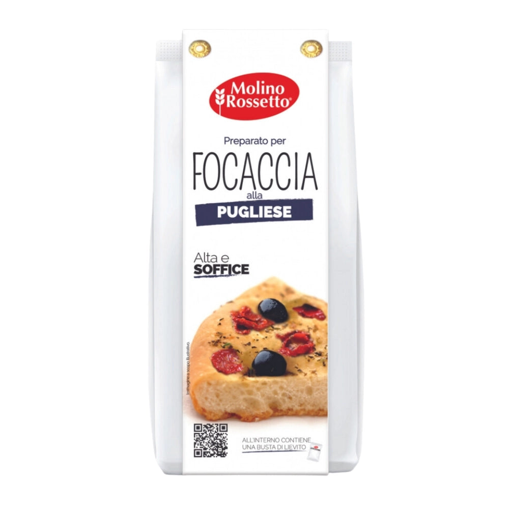 Molino rossetto preparato per focaccia pugliese confezione 500 grammi