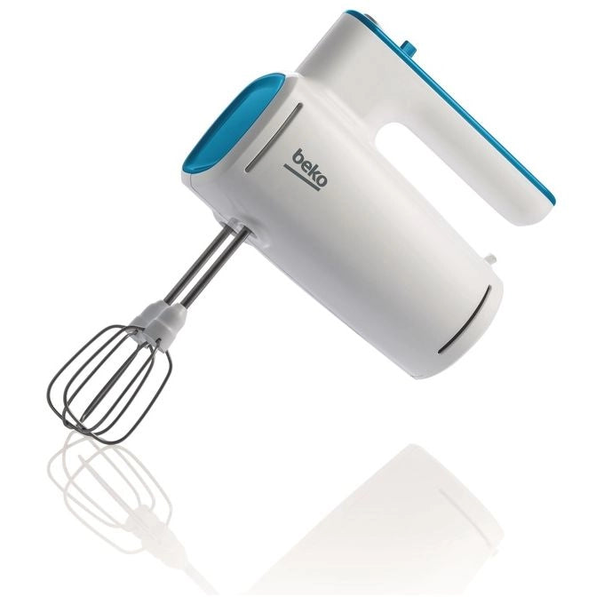 Beko HMM5400W Sbattitore Elettrico 425 W Turbo Mixing 6 Velocita' 2 Fruste 2 Ganci Impastatori Acciaio Inox colore Bianco